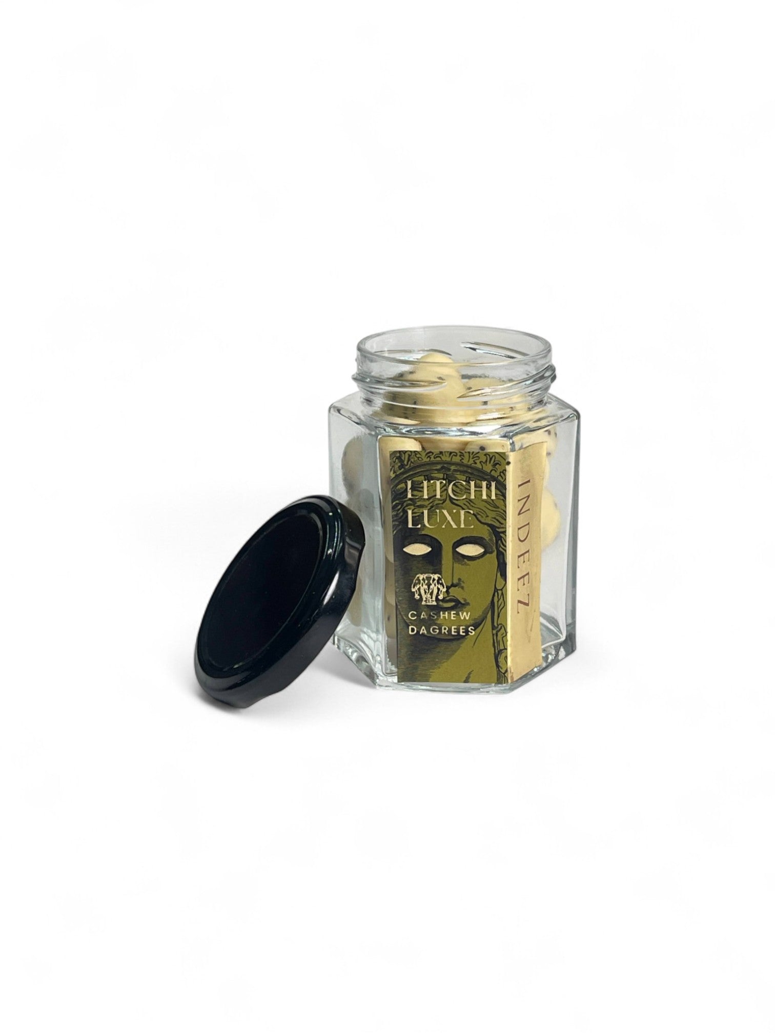 Litchi Luxe Cashew Dragees (Litchi Chia Cashew White Chocolate)